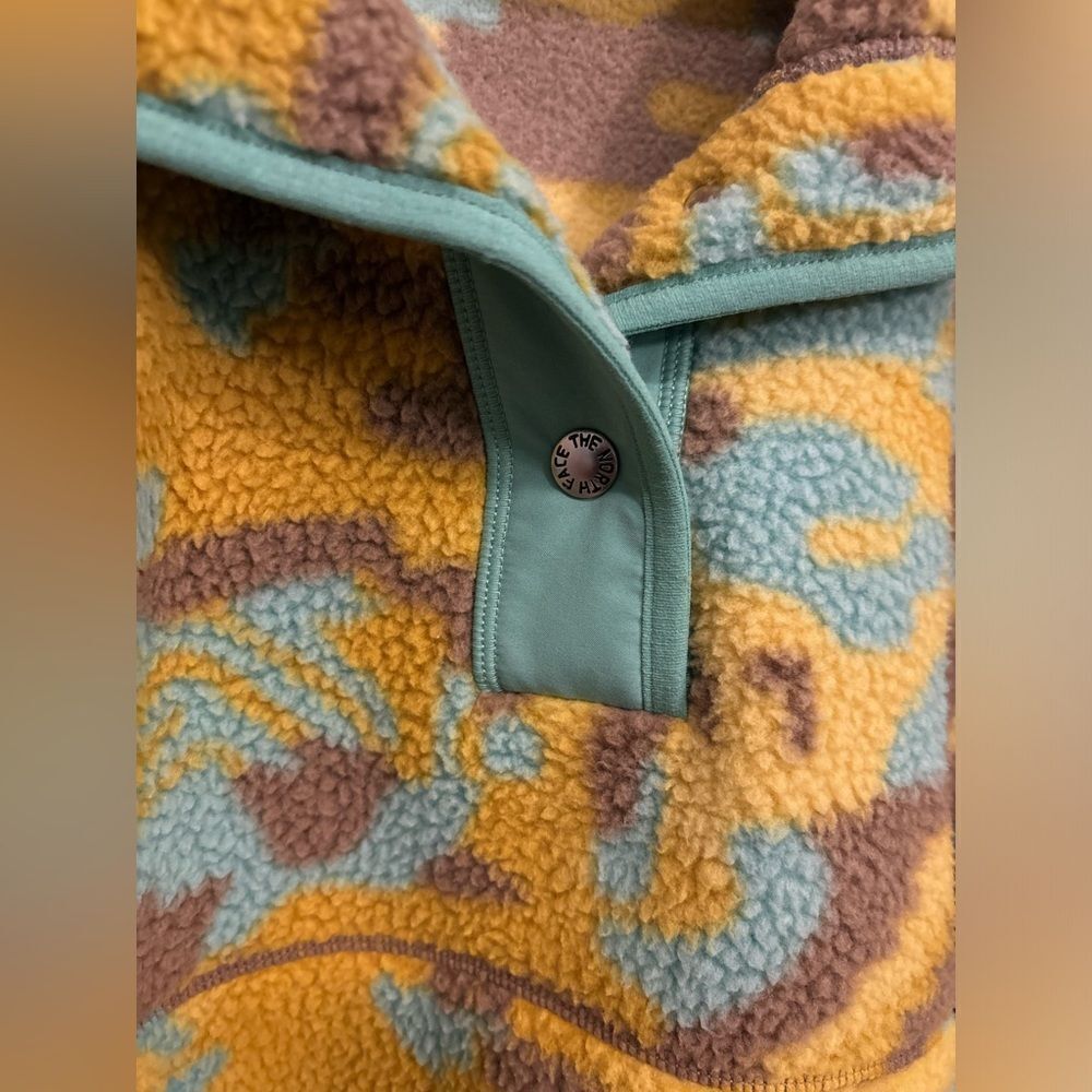 The North Face Women’s Cragmont Snap Fleece Pullover Wasabi Camo Size Large - Picture 7 of 8